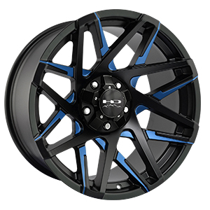 HD Offroad Canyon Black Milled Face w Blue Clear