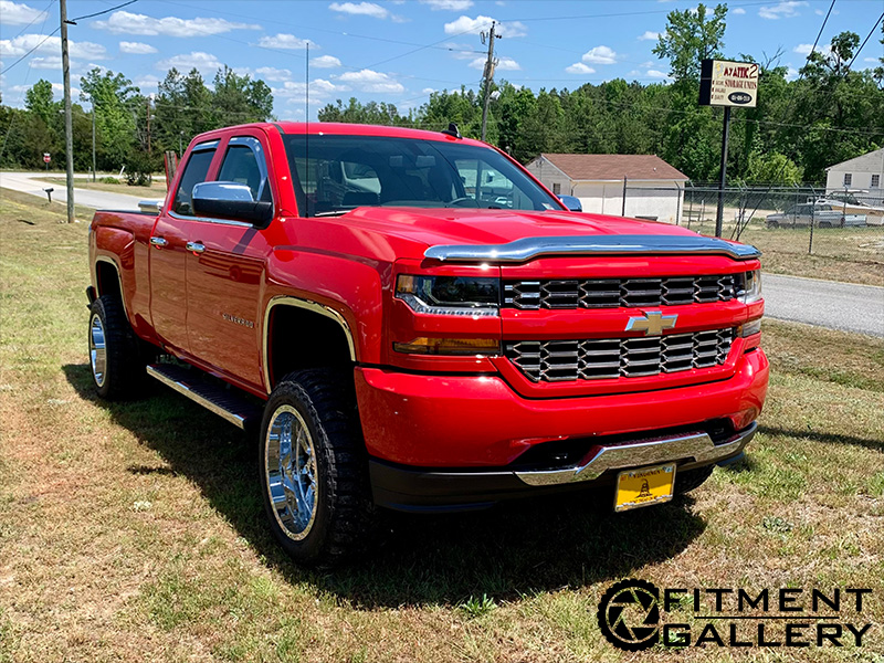 2019 Chevrolet Silverado 1500 Fuel Offroad Krank 516 20x12 Red Dirt Road Mts 33x12 50r20 4 5in Rough Country Suspension Lift 0