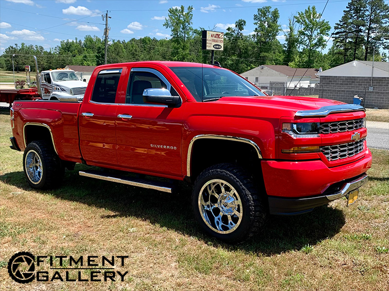 2019 Chevrolet Silverado 1500 Fuel Offroad Krank 516 20x12 Red Dirt Road Mts 33x12 50r20 4 5in Rough Country Suspension Lift 
