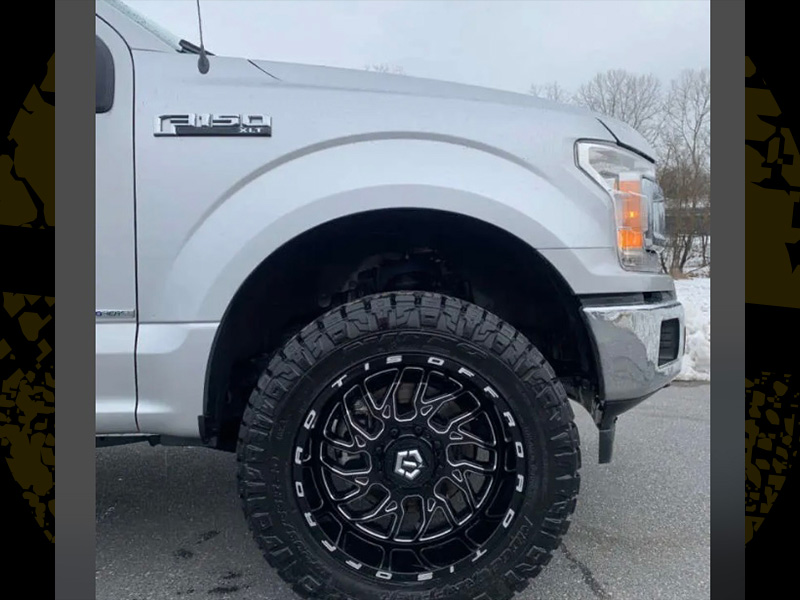2019 Ford F150 Tis 544bm 20x10 Kendra Klever Rt 33x12 50r20 2 5in Motofab Leveling Kit 