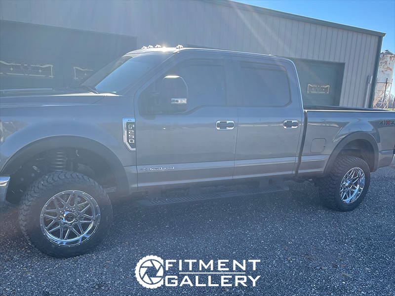 2022 Ford F250 Xl Hardcore Offroad Hc18 20x10 Amp Terrain Attack At 285 55r20 1 5in Rough Country Leveling Kit 