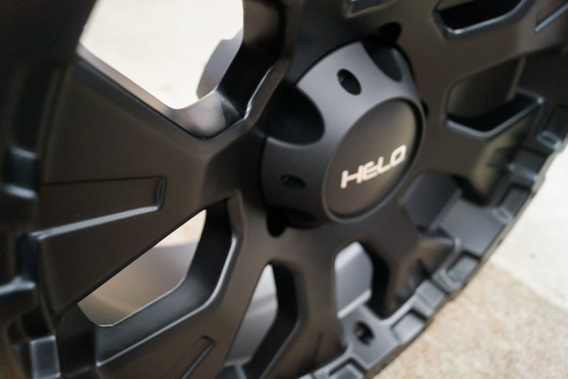 Helo He878 17x9 5 Lug Satin Black Wheels Rims .JPG