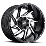 Vision Offroad Prowler 422 Black W/ Machined Face 17x9 -12