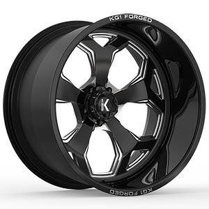 KG1 Forged Knox KF008 Gloss Black Milled