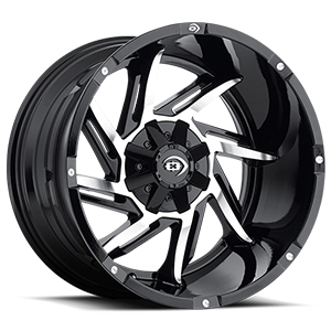 Vision Offroad Prowler 422 Black W/ Machined Face Wheel