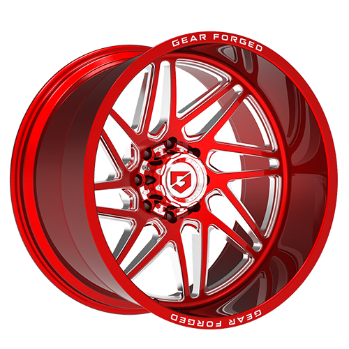 Gear Forged GF761RT Polished W/ Red Tint & Milled Accents